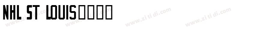 NHL St Louis字体转换